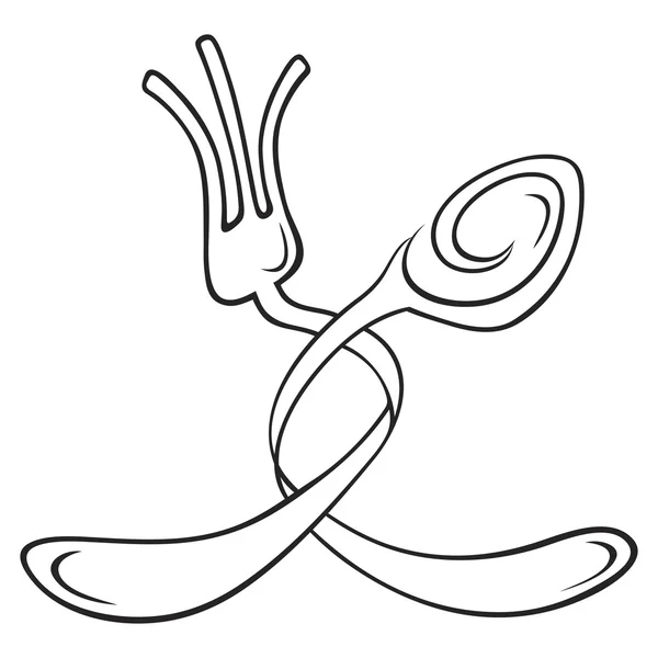 Cutlery symbol — Stock Vector
