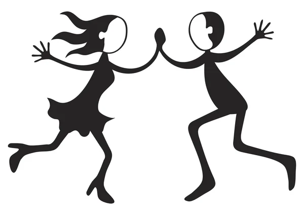 Танцююча пара — стоковий вектор