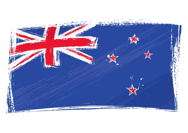 Grunge Nieuw Zeeland vlag — Stockvector