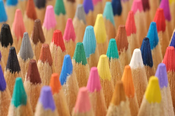 Colored Pencils Macro — Stock Photo, Image