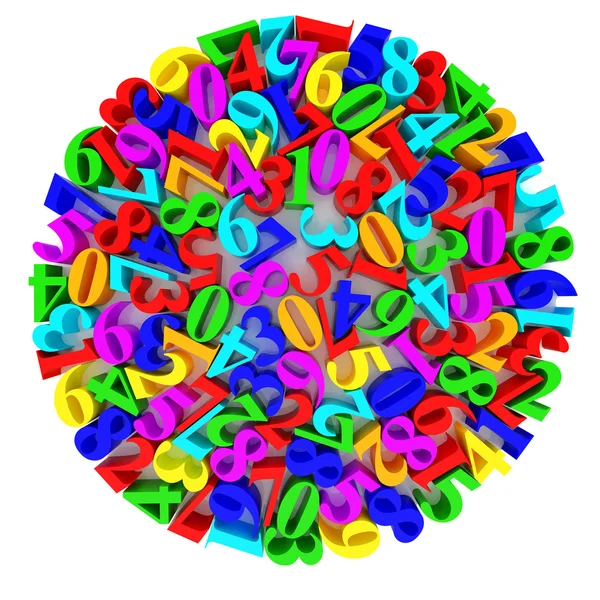 Mélange numérique multicolore — Photo