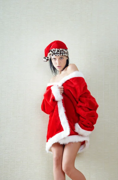 Female Santa — Stock Photo, Image
