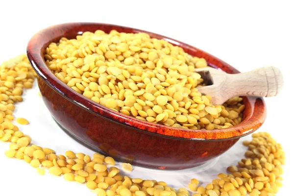 Yellow lentils — Stock Photo, Image