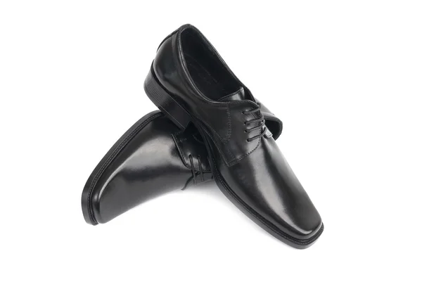 Пара чоловічих чорних черевиків — стокове фото