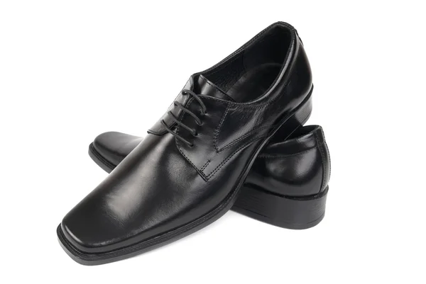 Pair of man's black shoes — Stock Photo, Image