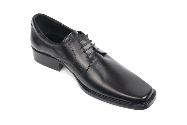 Czarny buty męskie — Zdjęcie stockowe