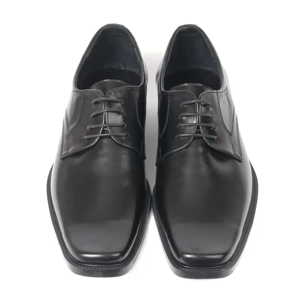 Paar schwarze Schuhe des Mannes — Stockfoto