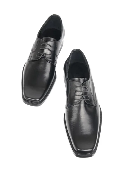 Czarne buty męskie — Zdjęcie stockowe