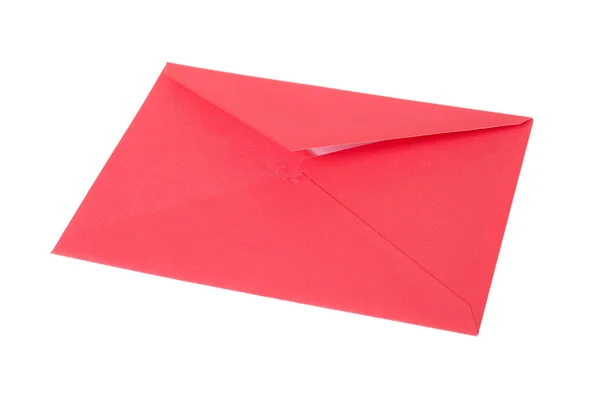 Envelope vermelho vazio — Fotografia de Stock