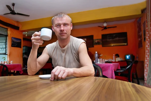 stock image Man in the cafe