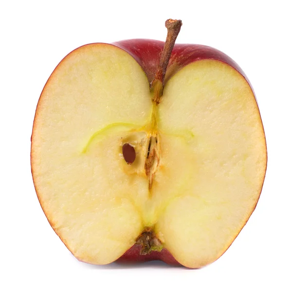Mezza mela rossa — Foto Stock
