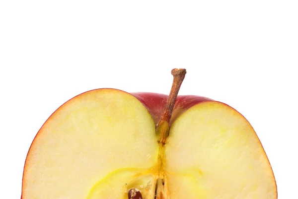 Połowa czerwone jabłko — Zdjęcie stockowe
