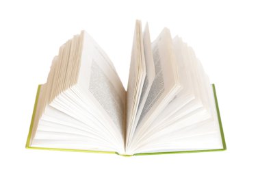 Open book on white background. clipart