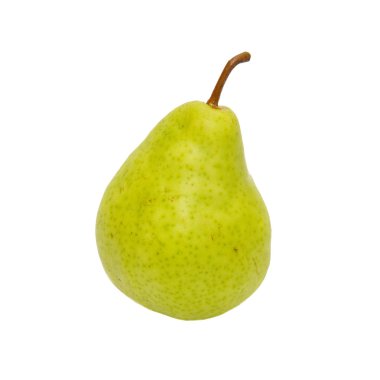 Green pear isolated on white. clipart