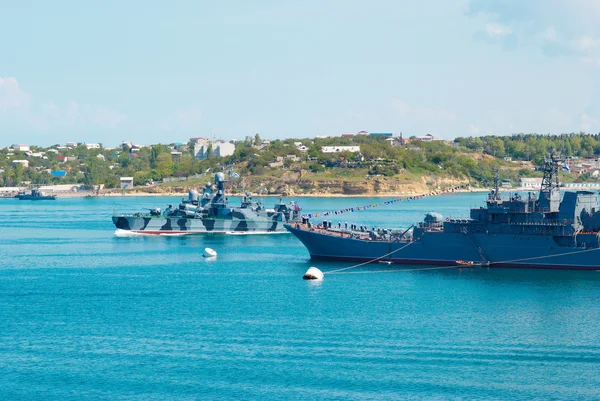 Russisches Kriegsschiff. — Stockfoto