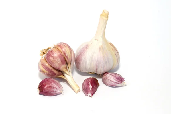 A garlic bulbs isolated on white. — Stock Photo, Image