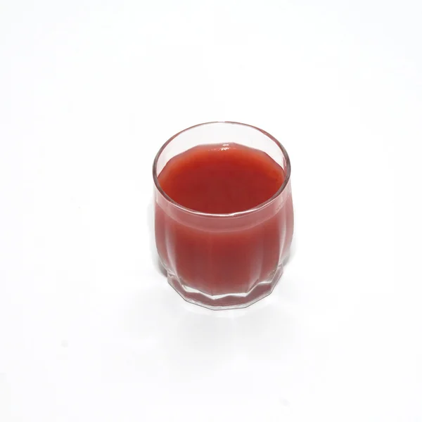 Juice in glass isolated on white. — Stock Photo, Image