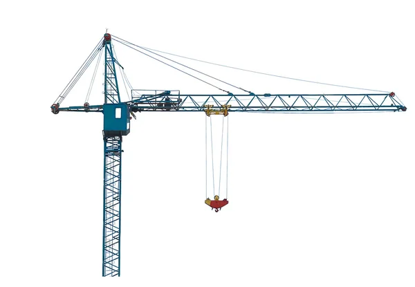 Building crane isolated on white. — Stock Photo, Image