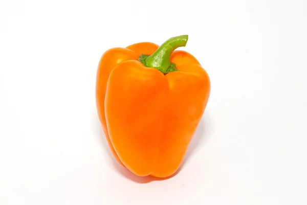 Paprika arancione isolata su bianco . — Foto Stock