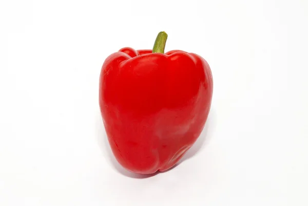 Paprica rossa isolata su bianco . — Foto Stock