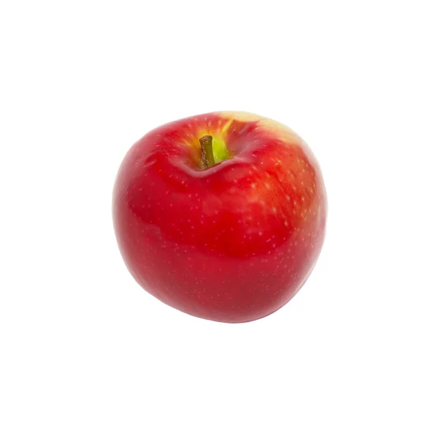 Manzana roja fresca aislada en blanco . — Foto de Stock