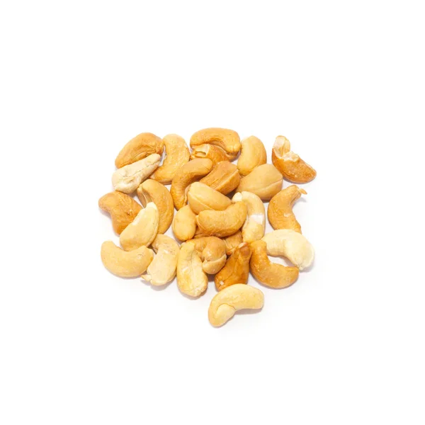 Heap of hazelnuts isolated on white. — Stock Photo, Image
