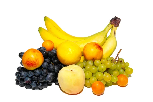 Multi fruits isolated on white. — Stock Photo, Image