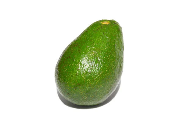 Green avocado isolated on white. — Stock Photo, Image
