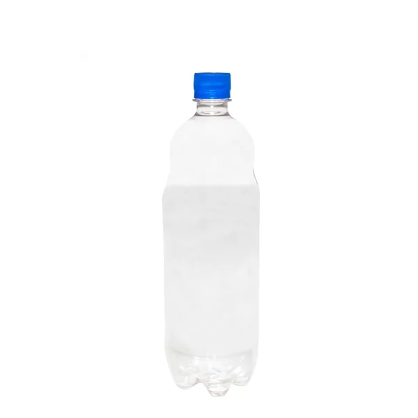 Plastová láhev izolovaných na bílém. — Stock fotografie