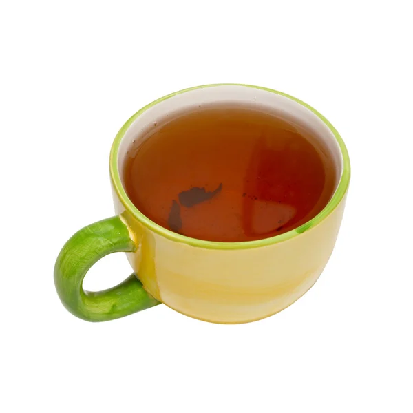 Tetera con té aislado en blanco . — Foto de Stock