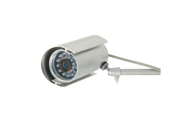 Säkerhet kameran isolerad på vit. — Stockfoto