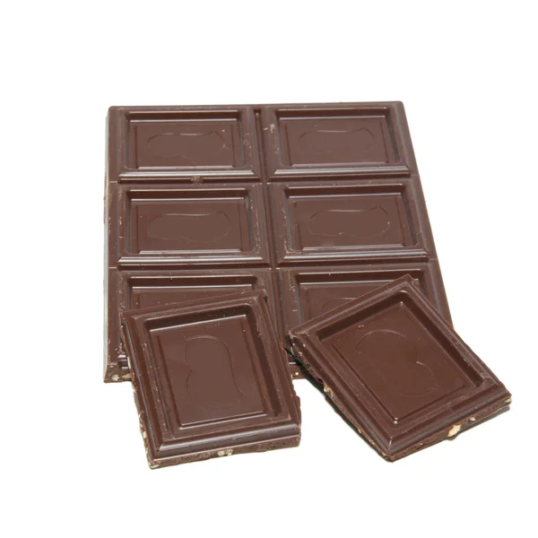 Beyaz üzerine izole edilmiş çikolata.. — Stok fotoğraf