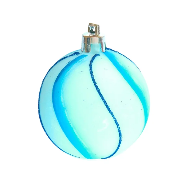Boule de Noël bleue . — Photo