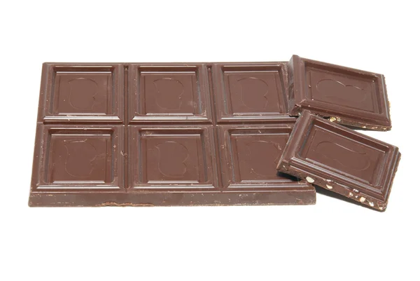 Beyaz üzerine izole edilmiş çikolata.. — Stok fotoğraf