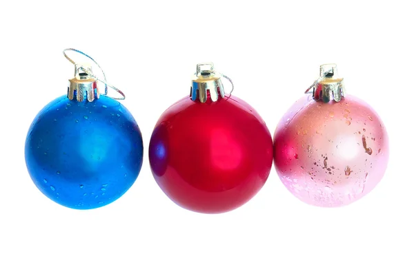 Tre palline di Natale . — Foto Stock