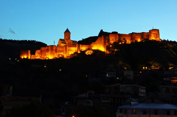 Tbilisi stad in th nacht — Stockfoto