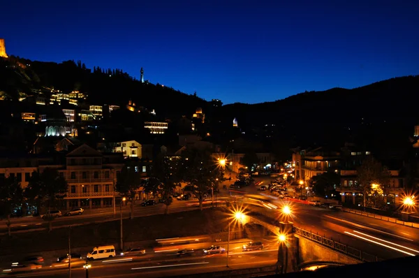 Tbilisi city in th night — Stock Photo, Image