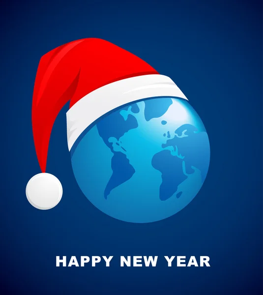 World Christmas ball, vector background — Stock Vector
