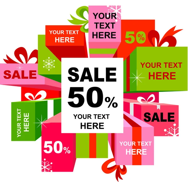 Fundo de venda de Natal —  Vetores de Stock
