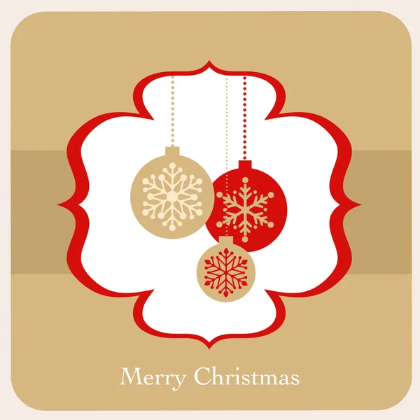 Рождественский фон с ретро шаблоном — стоковый вектор