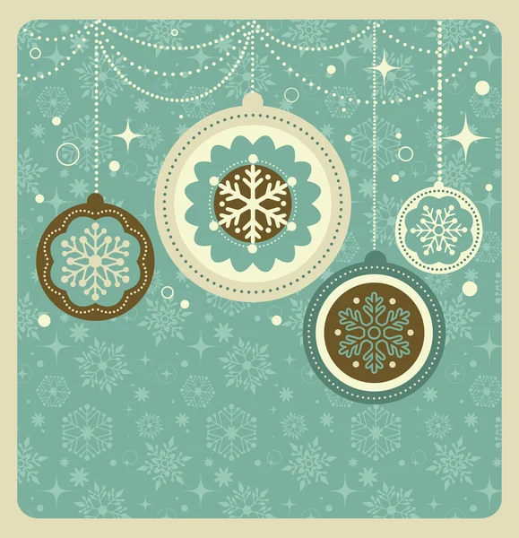 Jul bakgrund med retro mönster — Stock vektor
