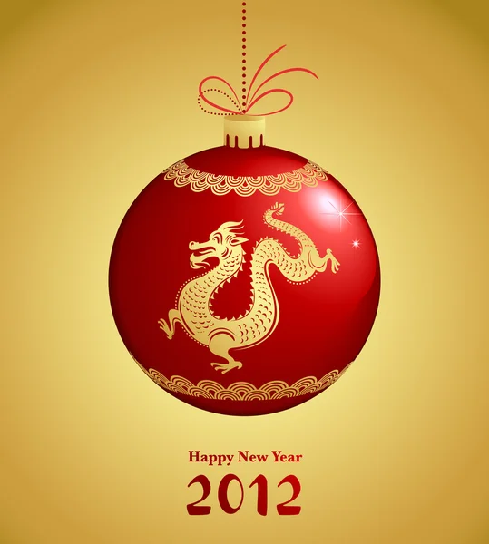 Rok draka, čínský Nový rok — Stockový vektor