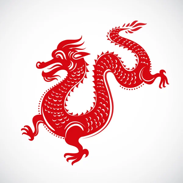 Год дракона, китайский Новый год — стоковый вектор