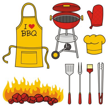 Barbeque icons clipart
