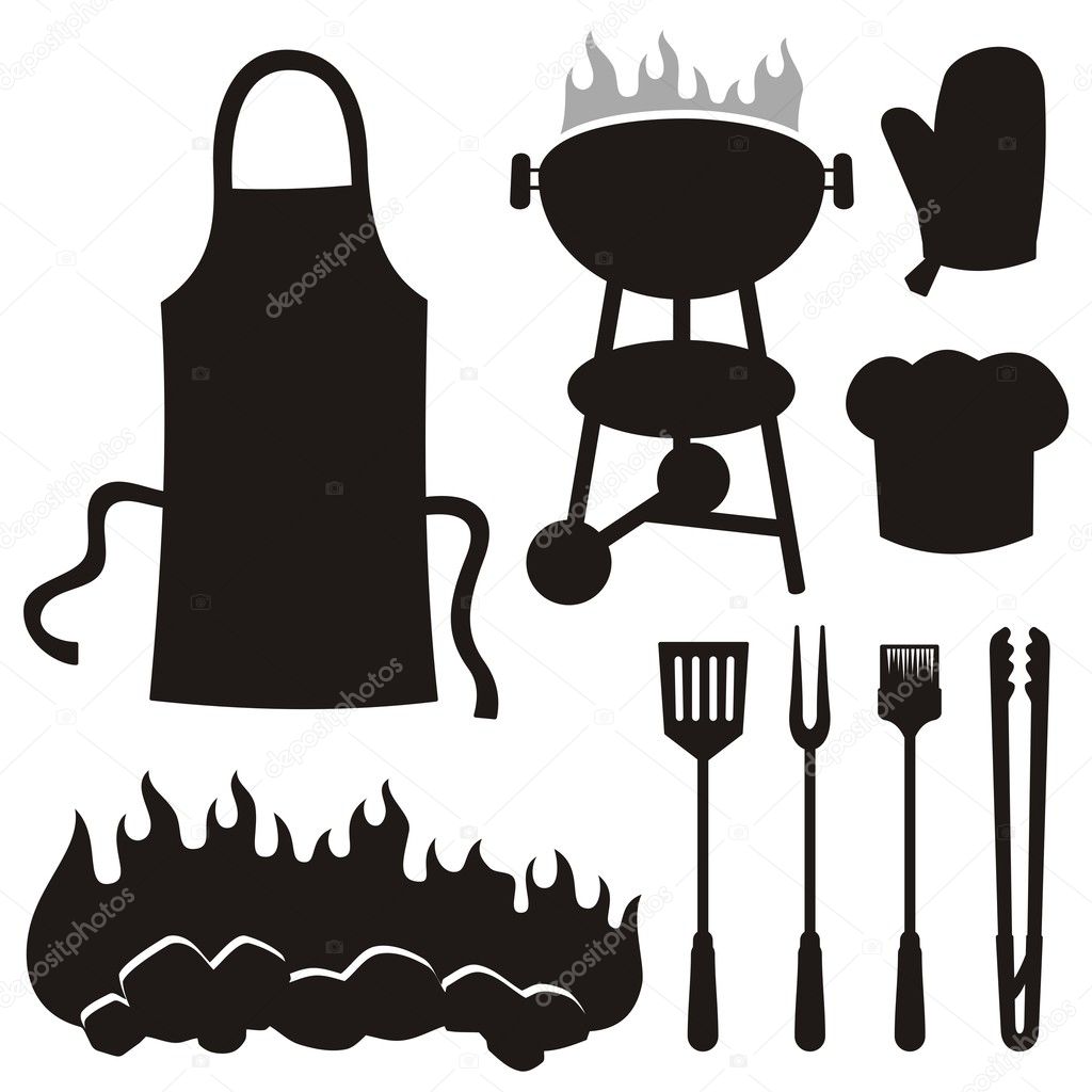 Barbeque silhouettes
