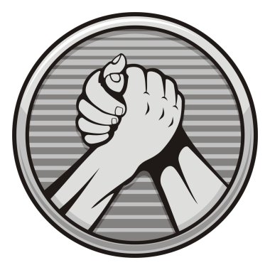 Arm wrestling icon clipart