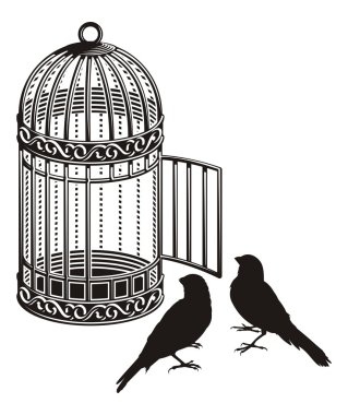 Bird cage clipart