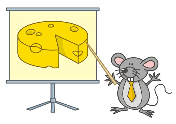Ratón hombre de negocios — Archivo Imágenes Vectoriales