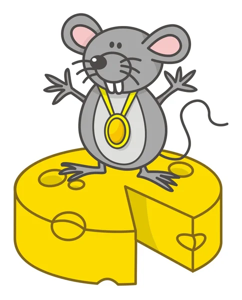 stock vector Mouse champion