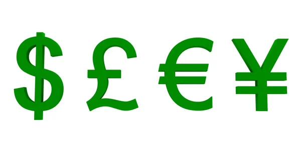 Währungssymbole — Stockfoto